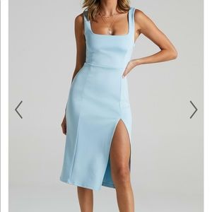 Showpo Square Neck Midi Dress